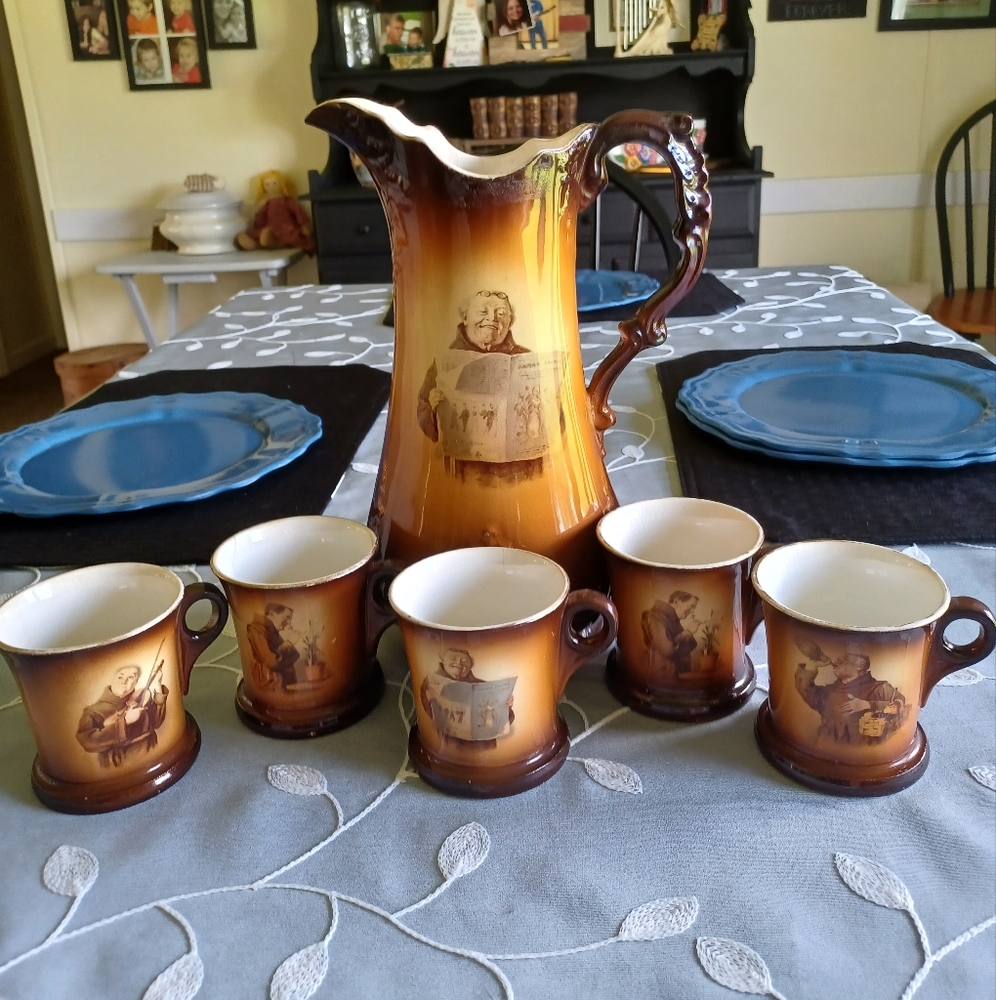 Warwick Pitcher with Cups